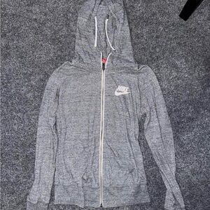 Nike Women’s Heather Gray Full-Zip Hoodie